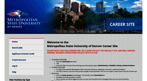 msudenverjobs.com