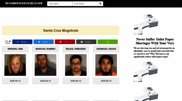 mugshotssantacruz.com