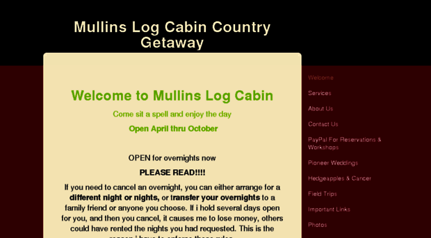 mullinslogcabin.net