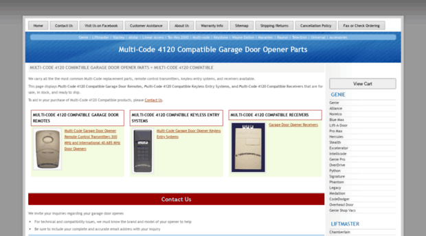 multicode-4120.garage-door-opener-parts.com