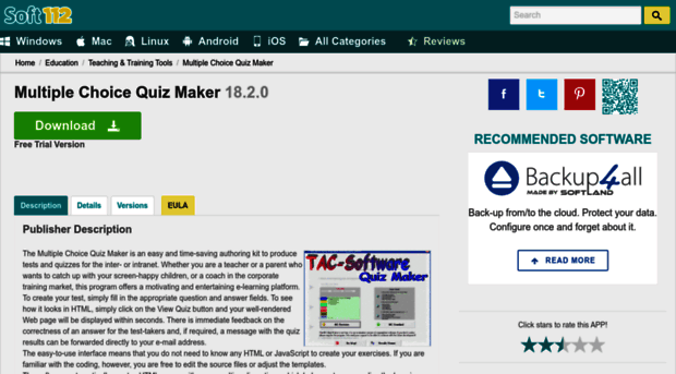multiple-choice-quiz-maker.soft112.com