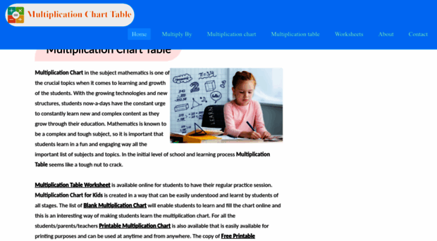 multiplicationcharttable.com