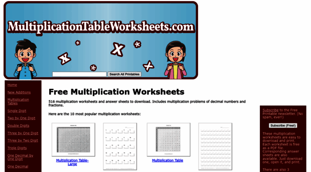 multiplicationtableworksheets.com