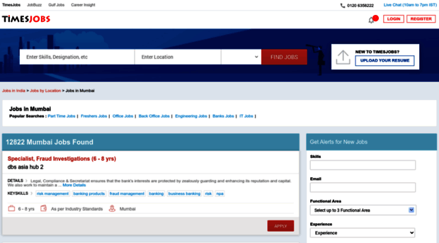 mumbai.timesjobs.com
