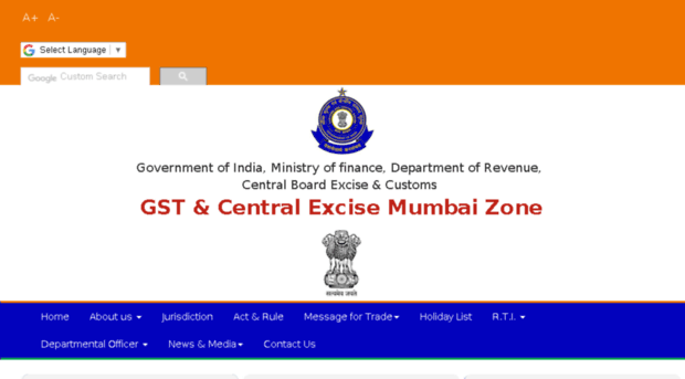 mumbaicentralexcisecbec.gov.in