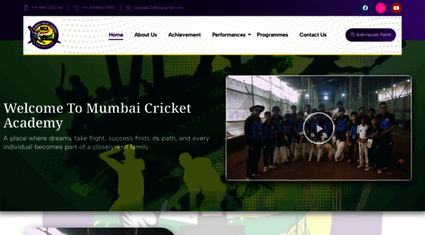 mumbaicricketacademy.com