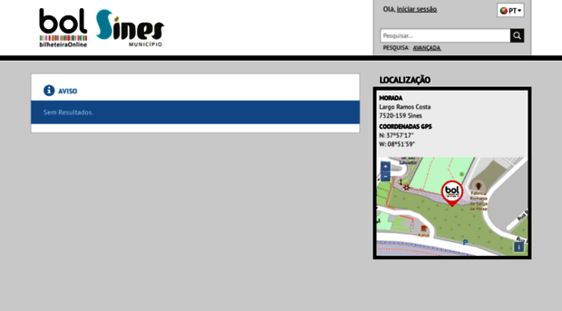 municipiosines.bilheteiraonline.pt