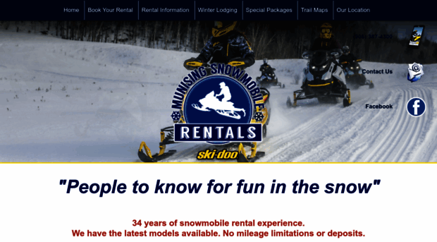 munisingsnowmobilerentals.com