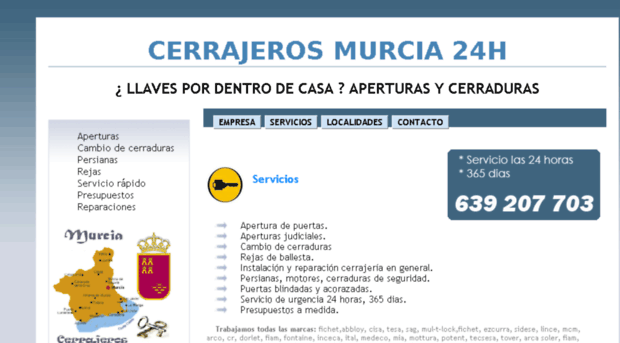 murcia.cerrajerosurgentes-24horas-llavespordentro.com