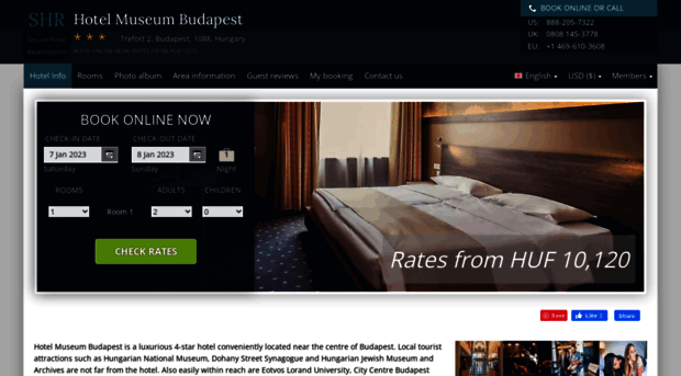 museumhotelbudapest.com