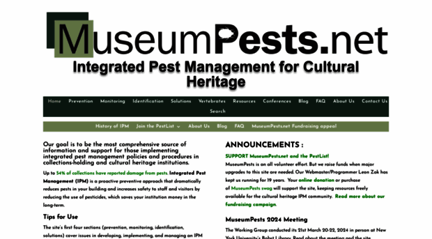 museumpests.net