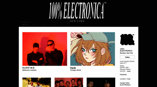 music.100percentelectronica.com