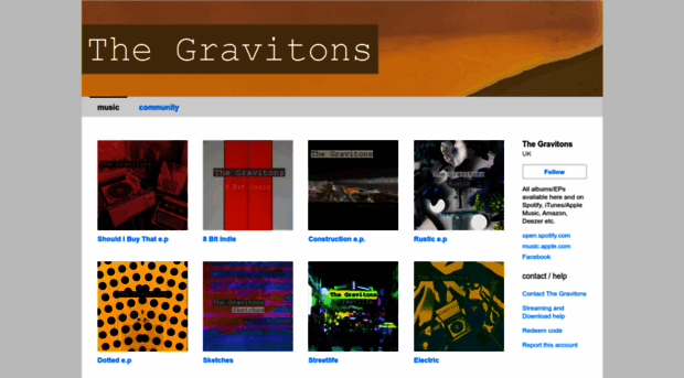 music.thegravitons.com