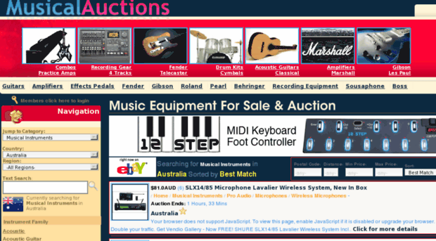 musicalauctions.com.au