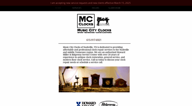 musiccityclocks.com