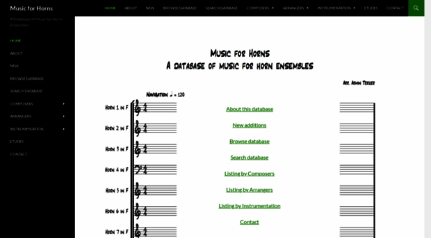 musicforhorns.com