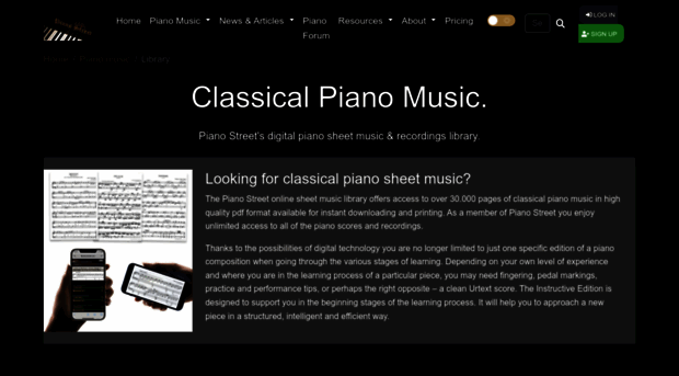 musicforpianos.com