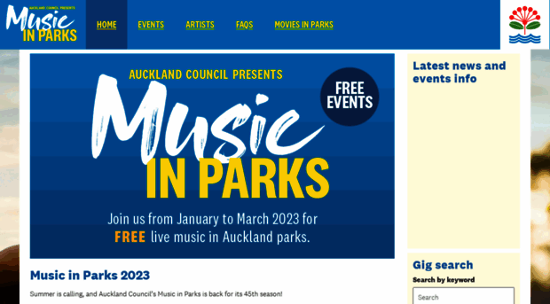 musicinparks.co.nz