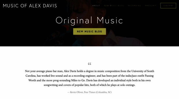 musicofalexdavis.com