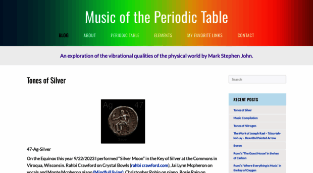 musicoftheperiodictable.com