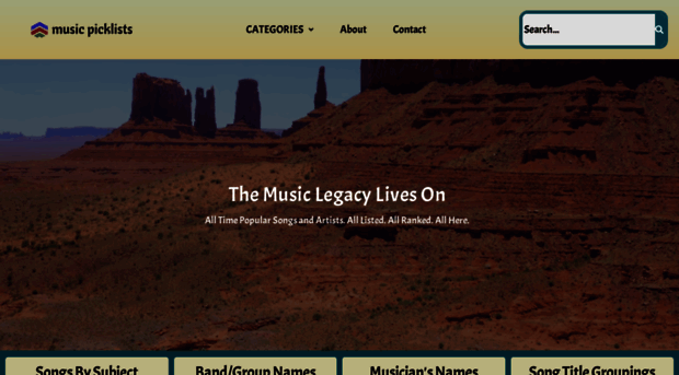 musicpicklists.com