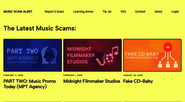 musicscamalert.com