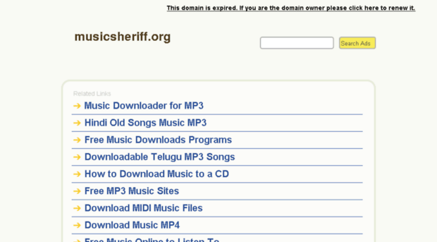 musicsheriff.org