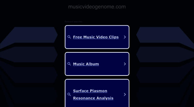 musicvideogenome.com