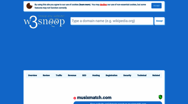 musixmatch.com.w3snoop.com