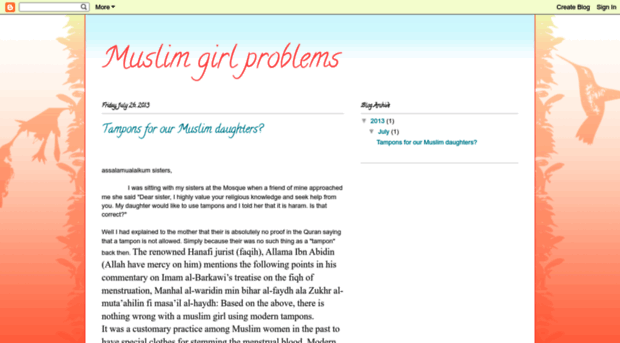 muslimgirlproblemsbyhira.blogspot.com