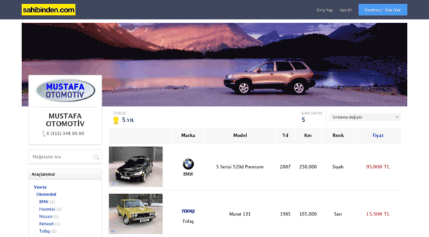 mustafaotomotiv06.sahibinden.com