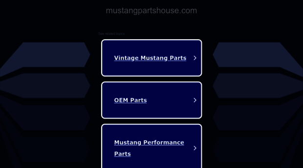 mustangpartshouse.com