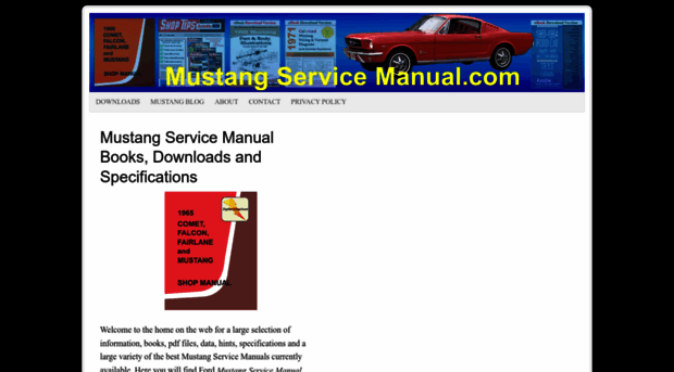 mustangservicemanual.com