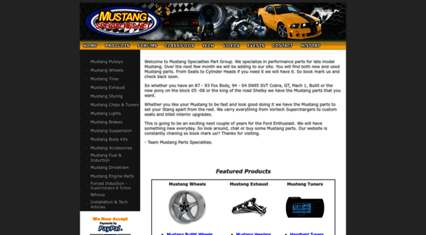 mustangspecialties.net