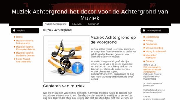 muziekachtergrond.nl