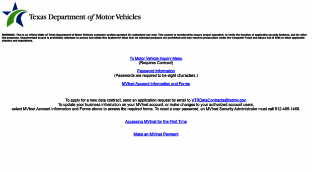 mvinet.txdmv.gov