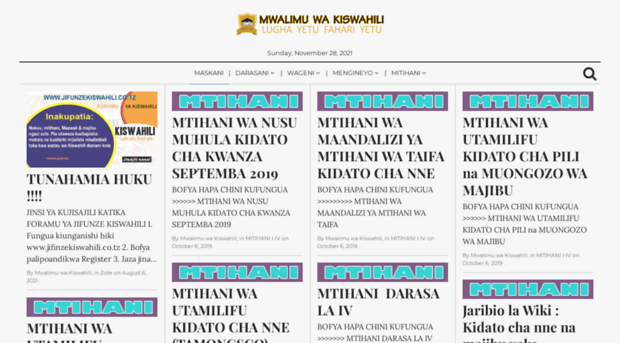 mwalimuwakiswahili.co.tz