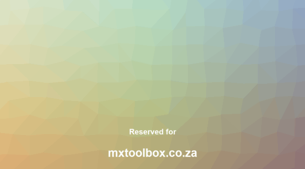 mxtoolbox.co.za