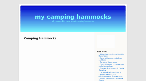 my-camping-hammocks.com