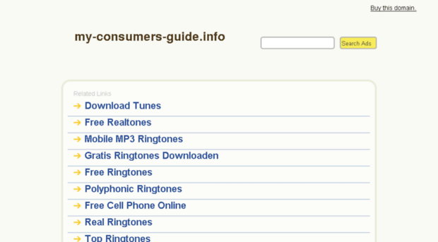 my-consumers-guide.info