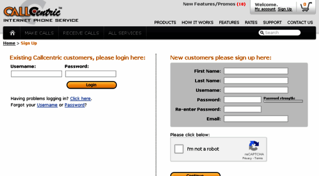 my.callcentric.com