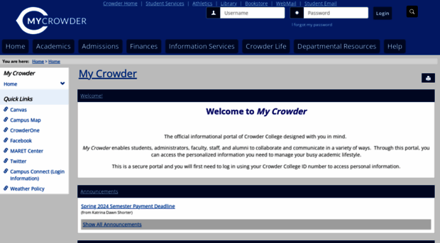 my.crowder.edu