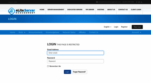 my.eliteservermanagement.com