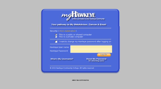 my.hawkeyecollege.edu