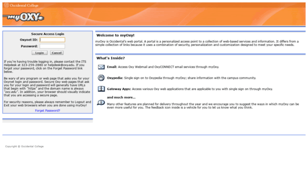 my.oxy.edu