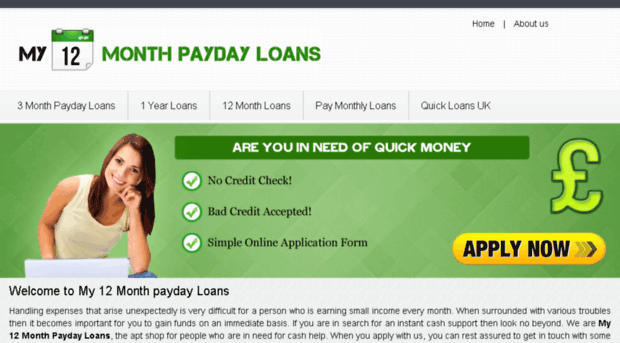 my12monthpaydayloans.co.uk