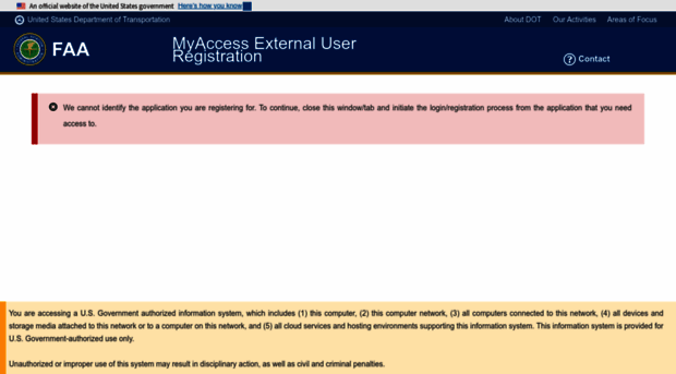 myaccessreg.faa.gov