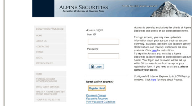 myaccount.alpine-securities.com