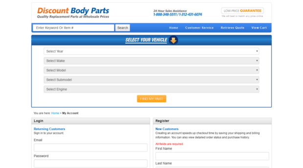 myaccount.discountbodyparts.com