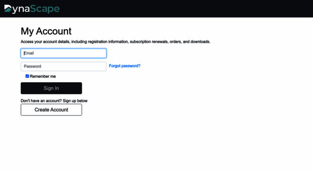 myaccount.dynascape.com